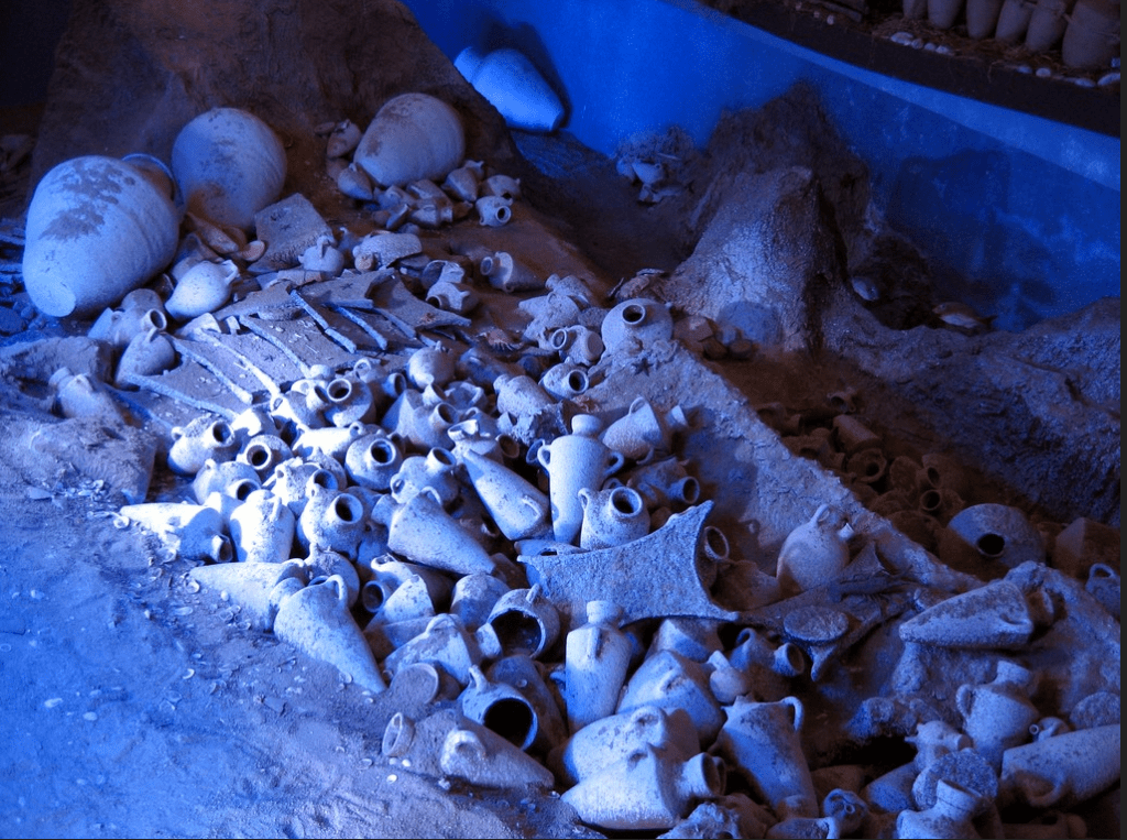 Some ot the artifacts found in the uluburun shipwreck 14th century B.C