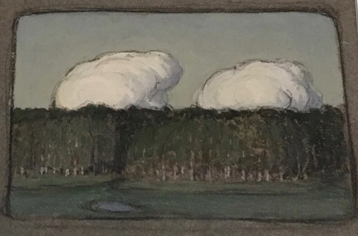 1. P.BALTES Peteris Krastins 1882-1942, Nuages sur la forêt, 1905_1907, Riga, musée national des Beaux-Arts de Lettonie