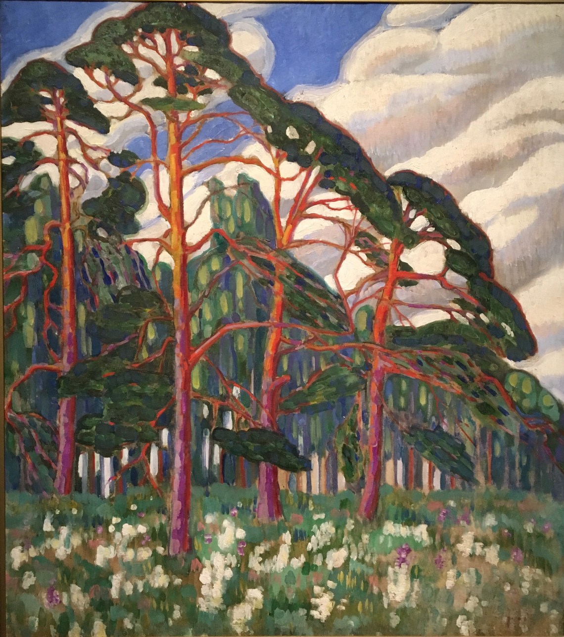 4.P.Baltes. Konrad mägi, 1878-1925, Motif de forêt, 1913 huile sur toile, Tallinn, musée d'Art d'Estonie