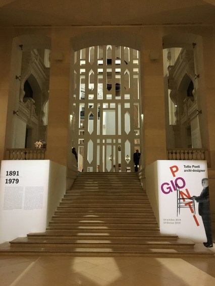 0. entrée de l'exposition gio ponti, musée des arts décoratifs