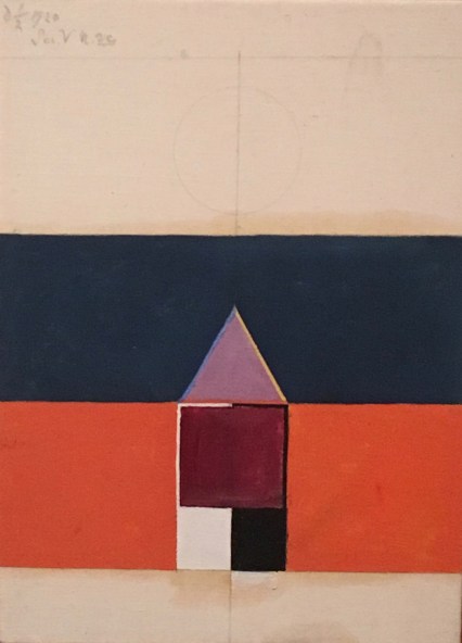 6. Hilma af Klint, Series V, N°3c 1920, oil on canvas, 39,5 x 28,5 cm