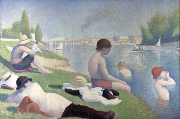 4. Georges Seurat, Baigneurs à Asnières, 1884, National Gallery, London, anc. coll. Félix Fénéon